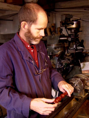 Joel at the Lathe